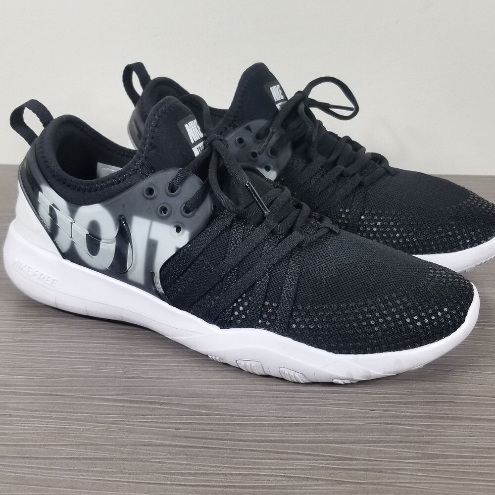 Nike Free TR Fit 7 Premium Training Shoe, Black Textile, Womens Size 8 / 39